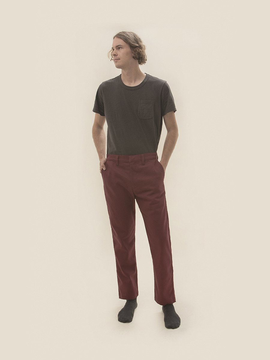 California Burgundy Chino
