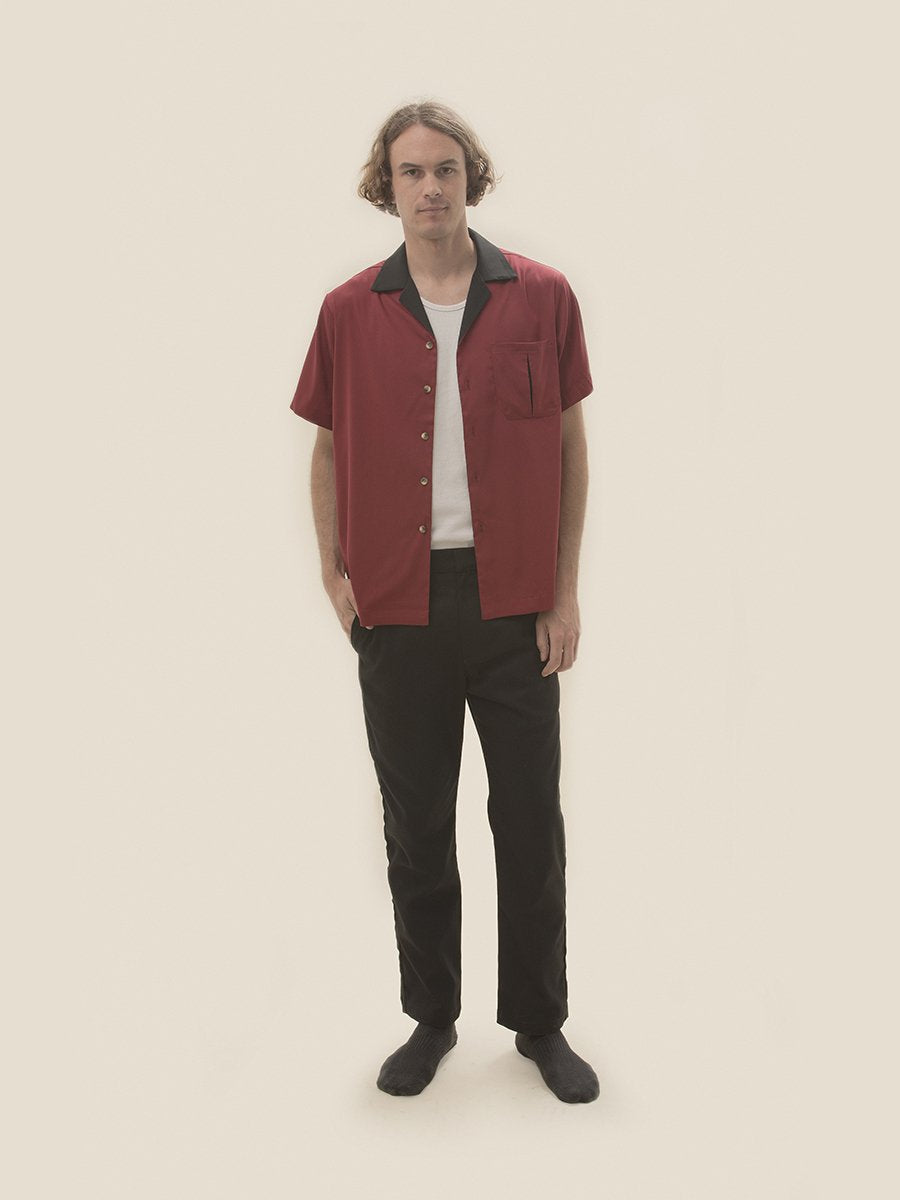 Speedway Rayon Burgundy