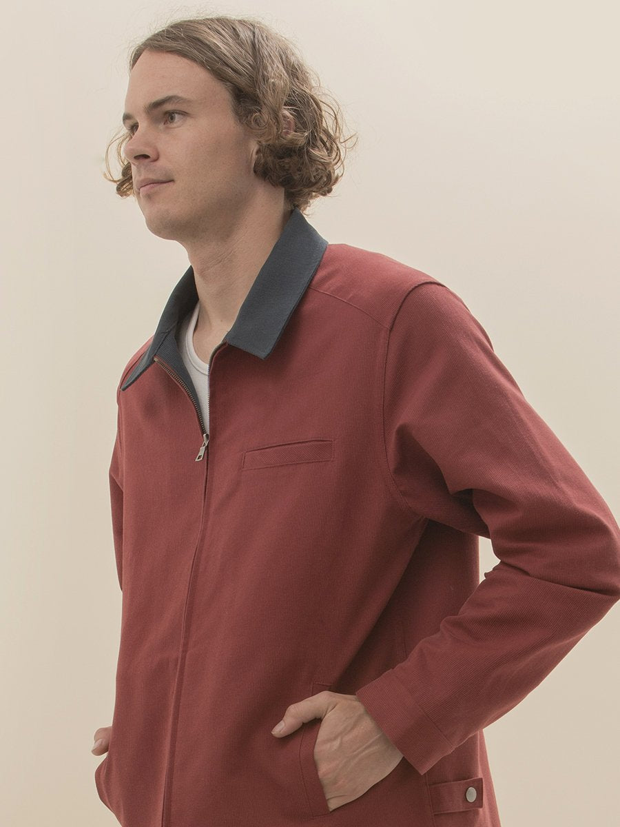 California Burgundy Bedford Jacket